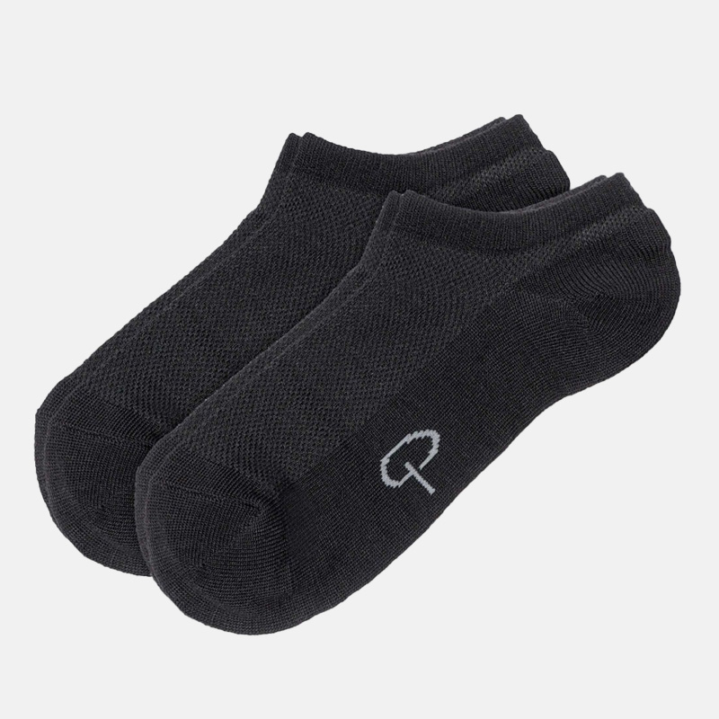 Merinovillaiset matalavartiset sukat 2-pack, Black, hi-res